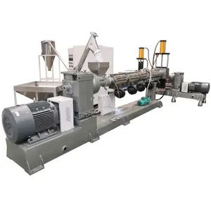 Two stages water ring pelletizing plastic recycling granulator machine