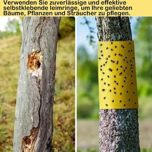 Rouleau de piège collant jaune imperméable 15 cm x 100 m - pour les pucerons en serre et barrière contre les insectes rampants sur les troncs d'arbres - Product Image 2