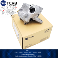 مضخة زيت محرك من مصنع TCRB لسيارات فولكس فاجن وأودي وسكودا وسيات أماروك 2.0 TDI ديزل T5 T6 03L115105F 03L115105D