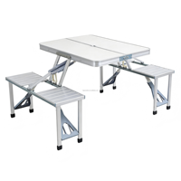 Nouvelles chaises et table pliantes en aluminium pour pique-nique, barbecue, plage, parc, voiture, événements, camping, repas en plein air