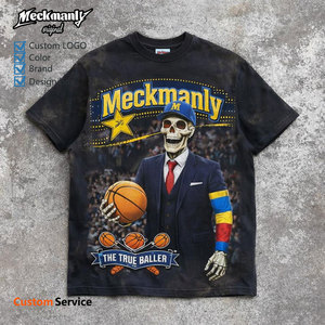 เสื้อยืดคอกลมผ้าฝ้ายหนา 100% พิมพ์ลาย DTF ปักโลโก้ตามแบบที่กำหนดเอง สำหรับทั้งชายและหญิง ตามตัวอย่างที่ให้ - Product Image 2