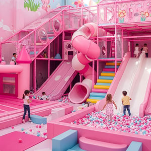 Équipement de <span class=keywords><strong>jeu</strong></span> intérieur, jeux de jardin miniatures, piscine à balles, ensembles de balançoires, jeux souples, toboggan en plastique, <span class=keywords><strong>trampoline</strong></span> pour enfants à domicile - Product Image 4