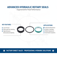 Joints d'étanchéité rotatifs personnalisés TF TRI TSI TF de haute qualité en caoutchouc PTFE PU pour applications hydrauliques