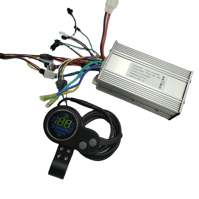 L081 24v36v48v60v400W-1200W BLDC Controller+White/Colored Screen LCD Display With Throttle/Shifter Electric Scooter MTB E