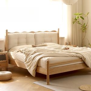 Cama de Madera Maciza de Estilo Nórdico Moderno, Tamaño Queen y King, con Estructura de Madera de Fresno, Cómoda y Suave, para Dormitorio, Hogar y Apartamento - Product Image 6