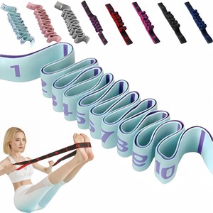 CZFIT - Banda Elástica de Yoga con 8 Lazos, Cinta de Resistencia para Cadera, Tela de Poliéster, Cinturón de Resistencia para Fitness - Product Image 1