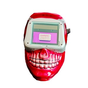 Casco <span class=keywords><strong>de</strong></span> soldadura <span class=keywords><strong>de</strong></span> oscurecimiento automático OEM personalizado con forma <span class=keywords><strong>de</strong></span> <span class=keywords><strong>calavera</strong></span> roja <span class=keywords><strong>de</strong></span> alta calidad/Máscara <span class=keywords><strong>de</strong></span> Soldadura a la venta - Product Image 1