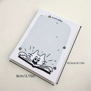 Black <b>Cat</b> Space-Themed Sticky Notes Cute Patterns on Paper for Office School Home Use for Back-to-School Season - Product Image 3