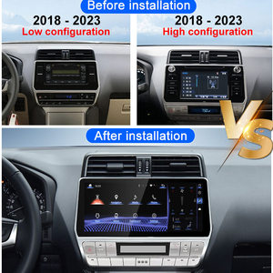Écran 12,3 pouces compatible avec Toyota <span class=keywords><strong>Prado</strong></span> 2010-2022, unité de navigation Android IPS tout-en-un avec CarPlay sans fil - Product Image 2