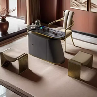 Tabouret de toilette de luxe de style italien, tabouret M de designer en fer forgé, tabouret à chaussures, tabouret de canapé de salon, tabouret à thé
