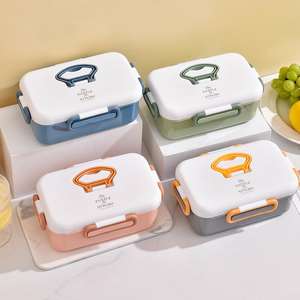 Fiambrera de alta <span class=keywords><strong>calidad</strong></span> al <span class=keywords><strong>mejor</strong></span> <span class=keywords><strong>precio</strong></span> al por mayor con cuchara y tenedor 1200ML Bento Box Material de silicona PP para <span class=keywords><strong>estudiantes</strong></span> - Product Image 1