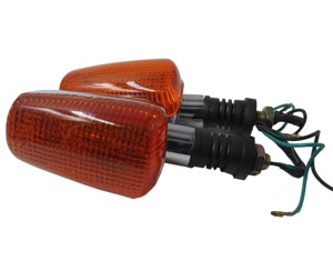 Clignotant de moto en chrome pour Yamaha Dt200 Rxz Xjr200 Xjr300 Xjr400 Xjr600 Xjr900 <span class=keywords><strong>Fz600</strong></span> Xt600 - Product Image 2