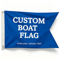 Drapeau de bateau personnalisé, résistant au vent, pour club nautique, rassemblement, aventure aquatique, bannière marine sur mesure