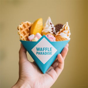 Bandeja Porta Beignets y <span class=keywords><strong>Churros</strong></span> con Logotipo Personalizado, Contenedor <span class=keywords><strong>para</strong></span> Snacks, Cajas <span class=keywords><strong>para</strong></span> Conos de Papel, Caja <span class=keywords><strong>para</strong></span> <span class=keywords><strong>Churros</strong></span>, Empaque <span class=keywords><strong>para</strong></span> Alimentos - Product Image 4