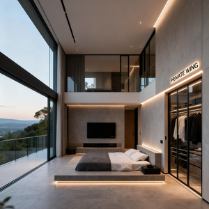 现代奢华别墅设计，线条简洁，室内外无缝连接 - Product Image 5