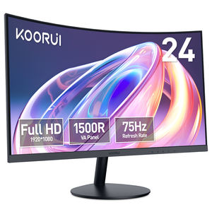 <span class=keywords><strong>Koorui</strong></span> จอคอมพิวเตอร์ขนาด<span class=keywords><strong>24</strong></span> "27" 100Hz 1920*1080จอมอนิเตอร์ LCD แบบโค้งหน้าจอ R1500 VA - Product Image 1