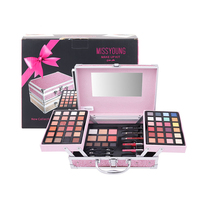 Palette de maquillage multifonctionnelle Miss Rose : fard à paupières naturel, poudre de contour, blush, crayon à sourcils, gloss à lèvres