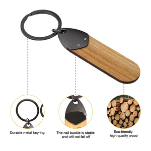 Llavero de Madera Ecológico Personalizado de Fábrica con Grabado 'Para Siempre Mi Corazón', Regalo para Novio, Esposo, Día del Padre, Día de San Valentín - Product Image 3