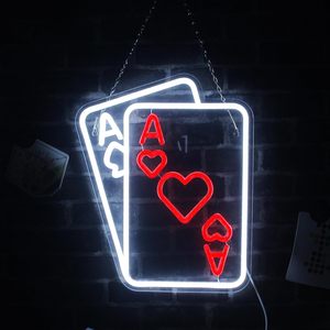 Poker Letreros Neon LED dimmable USB powered ambient <b>light</b> store <b>window</b> decoration <b>light</b> street indicator <b>light</b> landscape <b>light</b> - Product Image 5