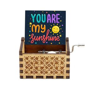 Caja de música personalizable para regalo de San Valentín, "You Are My Sunshine" - Product Image 3