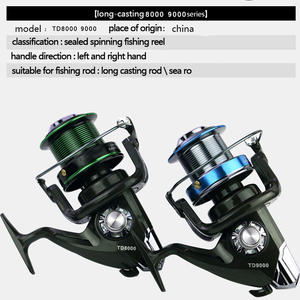 Zware 3+1 kogellagers zoutwater <span class=keywords><strong>8000</strong></span> & 9000 serie surfvismolens spinmolens voor zee- en bootvissen - Product Image 5
