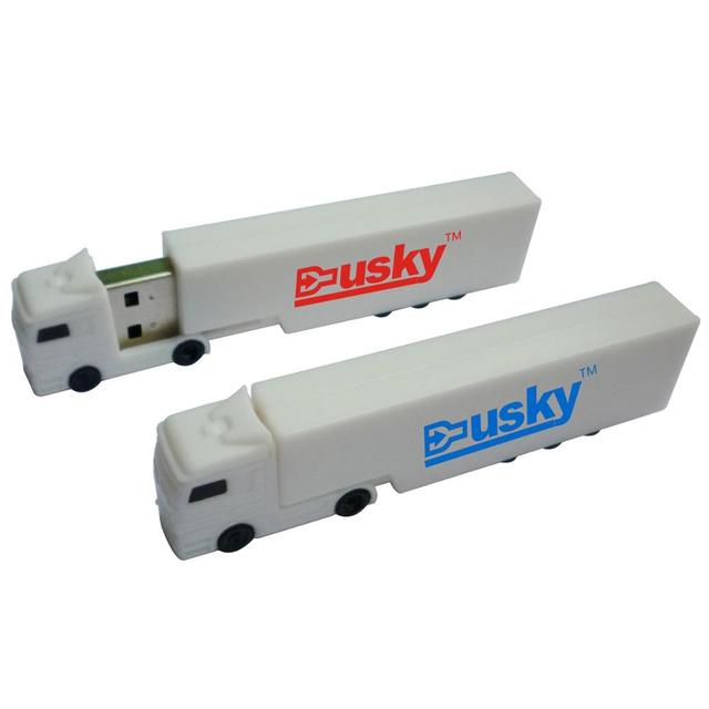 Car Pendrive Thumb Memory Stick 1gb 2gb 4gb 8gb 16gb 32gb 64gb Custom logo Promotional Disk Plastic Truck Shape Usb Flash Drive