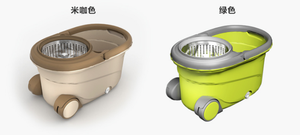 Spin <strong>Mop</strong> <strong>Bucket</strong>, Stainless Steel Deluxe 360 <strong>Spinning</strong> <strong>Mop</strong> <strong>Bucket</strong> Floor Cleaning System with Wheels and <strong>Mop</strong> - Product Image 4