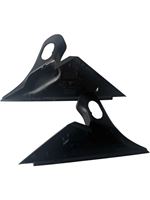 Support et plaque triangulaires extensibles pour rétroviseur droit neuf Mercedes-Benz Classe C 205, noir