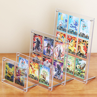 Support de Présentation Magnétique Transparent en Acrylique pour Photos et Cartes à Collectionner, Multi-Grilles, Autonome, de Table, Imprimé UV, Léger