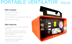 Mesin Ventilator ICU alat medis portabel, mesin ventilator dokter hewan - Product Image 2