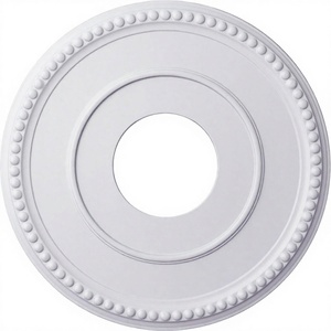 Médaillon de plafond Ekena Millwork CM12BR Bradford 12 1/2" DE x 3 7/8" DI x 3/4" (convient aux canopies jusqu'à 6 5/8") apprêté - Product Image 1