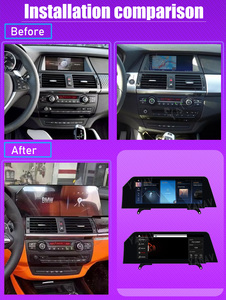 8+256 Go Android Auto RHD Écran tactile GPS Navigateur CarPlay sans fil Commande au volant Garantie 1 an BMW X5 X6 E70 E71 - Product Image 5