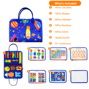 Toddler giáo dục học tập hoạt động cảm giác Hội Đồng Quản Trị cảm thấy Montessori đồ chơi bận rộn Hội Đồng Quản trị cho trẻ em - Product Image 3
