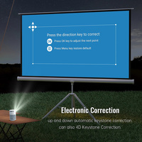 JAVODA Nouveau projecteur portable H2P 8K rechargeable Allwinner H727 compatible WiFi6 170 ANSI avec haut-parleur stéréo, batterie intégrée, Mini Android 14 3D