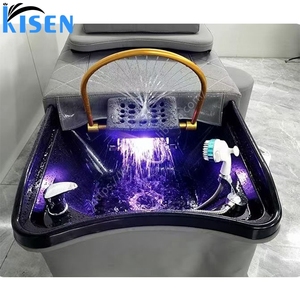 KISEN Headspa Sofá Comercial para Oficina, Mostrador de Recepción, Muebles de Belleza, Set de Salón, Cama de Lavado de Cabello para Peluquería - Product Image 3