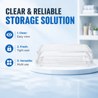 Emballages personnalisés, sûrs, recyclables, transparents, en plastique PET pour biscuits, gâteaux, pain, emballages de boulangerie avec couvercles
