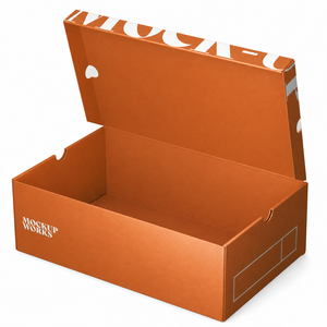 Scatola per <span class=keywords><strong>Scarpe</strong></span> in Cartone Personalizzata, Ecologica, Pieghevole, con Laminazione Opaca e Design Personalizzato - Product Image 6