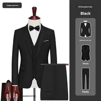 Costume de mariage pour homme de haute qualité, sur mesure, italien, coupe slim, 3 pièces, smoking, veste, gilet, pantalon de cérémonie