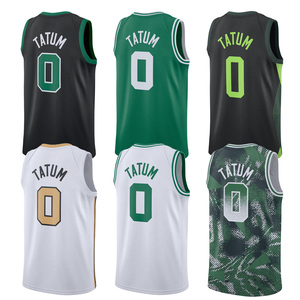 2025 Hommes <span class=keywords><strong>Boston</strong></span> # <span class=keywords><strong>Maillot</strong></span> de basket-ball personnalisé <span class=keywords><strong>Tatum</strong></span>, chemises brodées, uniformes pour jeunes, vêtements de sport avec logos - Product Image 1
