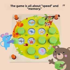 Giocattoli Educativi in Legno per Bambini dai 4-6 Anni, Gioco da Tavolo Interattivo per Esercizio della <span class=keywords><strong>Memoria</strong></span>, Confezione Colorata - Product Image 4