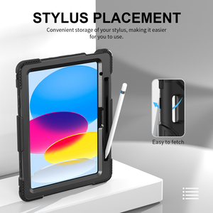 [Étui pour <span class=keywords><strong>ipad</strong></span> <span class=keywords><strong>10</strong></span> génération] étui pour tablette pour <span class=keywords><strong>ipad</strong></span> 2022 <span class=keywords><strong>10</strong></span>.9 étui robuste de 10e génération avec fente pour stylo - Product Image 3