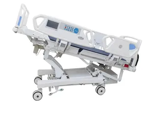 سرير طبي كهربائي للمستشفيات مزود بمحرك وسرير طبي لل Icu عالي الجودة إمداد من المصنع لعام 2024
