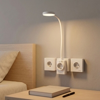 Lampu Dinding LED Euro Hotel 3 CCT, Fleksibel, Dapat Dipasang di Dinding, Pengisian Daya USB/TYPE C, Lampu Baca untuk Membaca di Malam Hari