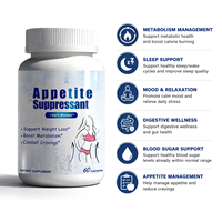 Pilules de contrôle du poids naturelles en stock, prêtes pour la marque privée OEM, compléments alimentaires pour supprimer l'appétit, capsules amincissantes pour une perte de poids rapide