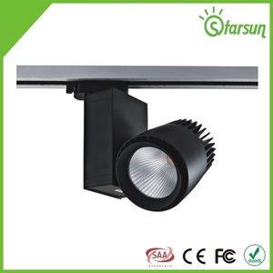Meilleure vente de lampe sur rail simple et moderne avec faisceau réglable <span class=keywords><strong>Anglet</strong></span> LED Cob Chip en plastique blanc noir à un prix - Product Image 4