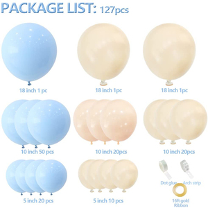 Kit d'<span class=keywords><strong>arche</strong></span> de guirlande de ballons en latex <span class=keywords><strong>bleu</strong></span> <span class=keywords><strong>pastel</strong></span> pour baptême de bébé, fête prénatale et décorations de fête d'anniversaire, <span class=keywords><strong>arche</strong></span> de fond pour garçon - Product Image 2
