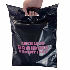 Bolsa de correo reciclable Rosa gruesa personalizada con asa <span class=keywords><strong>Embalaje</strong></span> de Envío exprés para 10x13 pulgadas - Product Image 4