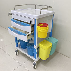 Hete Verkoopapparatuur Abs Noodtrolley 5-laags Lade Verpleegkundige Anesthesiekar - Product Image 4