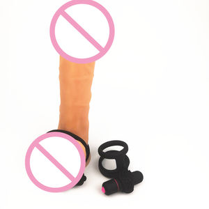 Vendita calda maschio che migliora 100% in Silicone solido ABS + PU spazzola vibrante anello di ingrandimento del peso degli uomini del cazzo ingrandimento - Product Image 6