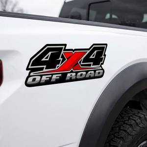 สติ๊กเกอร์ตกแต่งรถยนต์แบบกันน้ำ 4x4 ออฟโรด พิมพ์ลายแบบไดคัท กาวเหนียวแน่น ติดทนนาน - Product Image 1